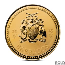 2025 1 oz Barbados Trident Gold Coin
