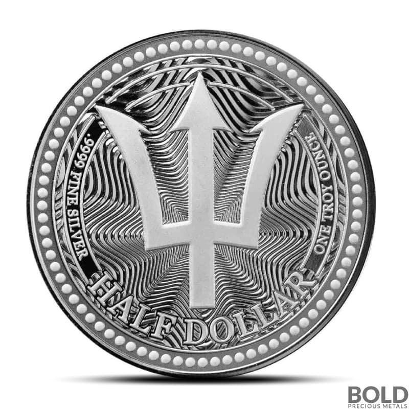 2025 1 oz Barbados Trident Silver Coin