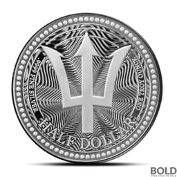 2025 1 oz Barbados Trident Silver Coin