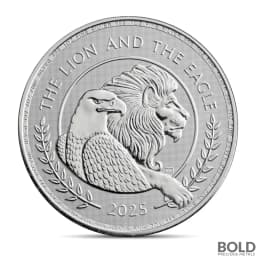2025 1 oz British Lion and American Eagle Silver Coin (BU)