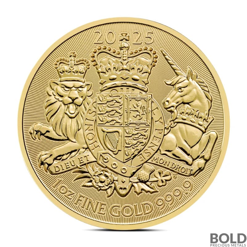 2025 1 oz British Royal Arms Gold Coin (BU)