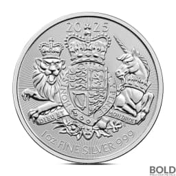 2025 1 oz British Royal Arms Silver Coin (BU)
