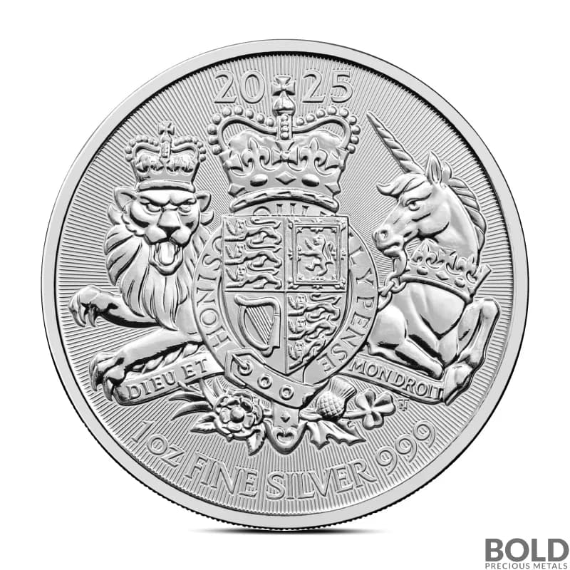 2025 1 oz British Royal Arms Silver Coin (BU)