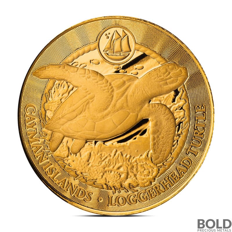 2025 1 oz Cayman Islands Loggerhead Turtle Gold Coin