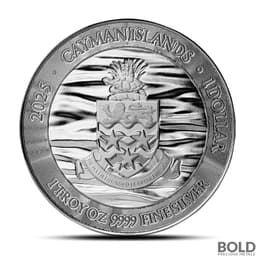 2025 1 oz Cayman Islands Stingray Silver Coin