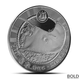 2025 1 oz Cayman Islands Stingray Silver Coin