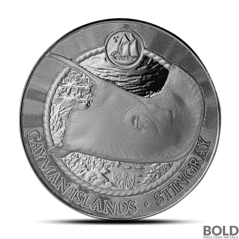 2025 1 oz Cayman Islands Stingray Silver Coin