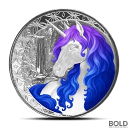 2025 1 oz Fiji Unicorn Celestra Silver Coin (Colored)