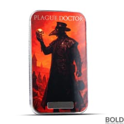2025 1 oz Monster Collection Plague Doctor Colorized Silver Bar (Limited Edition)