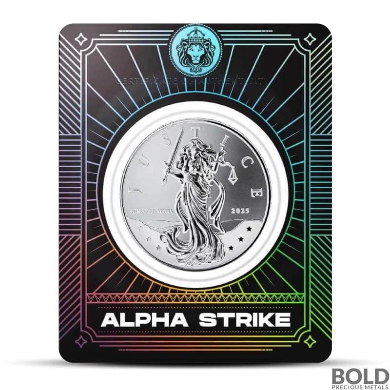 2025 1 oz Niue Lady Justice Silver Coin (Alpha Strike)