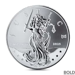 2025 1 oz Niue Lady Justice Silver Coin