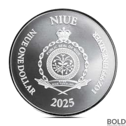 2025 1 oz Niue Lady Justice Silver Coin