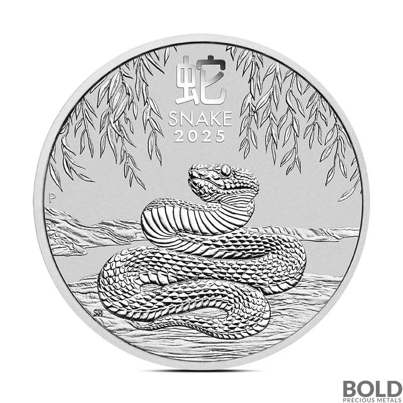 2025 1 oz Perth Lunar Year of the Snake Silver Coin (BU)