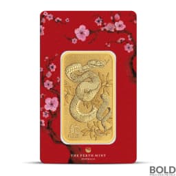 2025 1 oz Perth Snake Gold Bar
