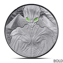 2025 1 oz Samoa Alien Silver Coin (Colored)