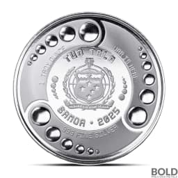 2025 1 oz Samoa Alien Silver Coin (Colored)