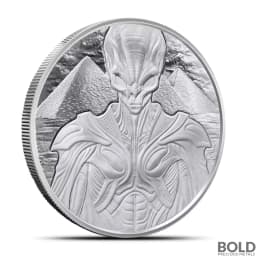2025 1 oz Samoa Alien Silver Coin