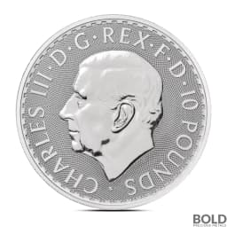 2025 10 oz British Britannia Silver Coin (BU)