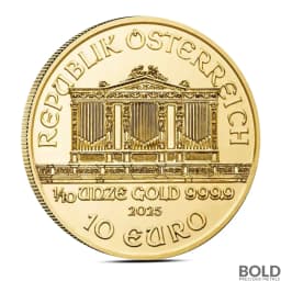 2025 1/10 oz Austrian Philharmonic Gold Coin (BU)