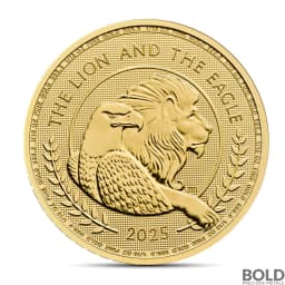 2025 1/10 oz British Lion and American Eagle Gold Coin (BU)