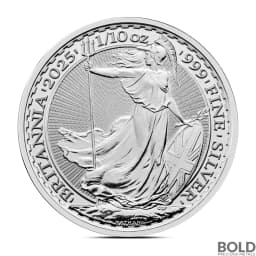 2025 1/10 oz British Britannia Silver Coin (BU)
