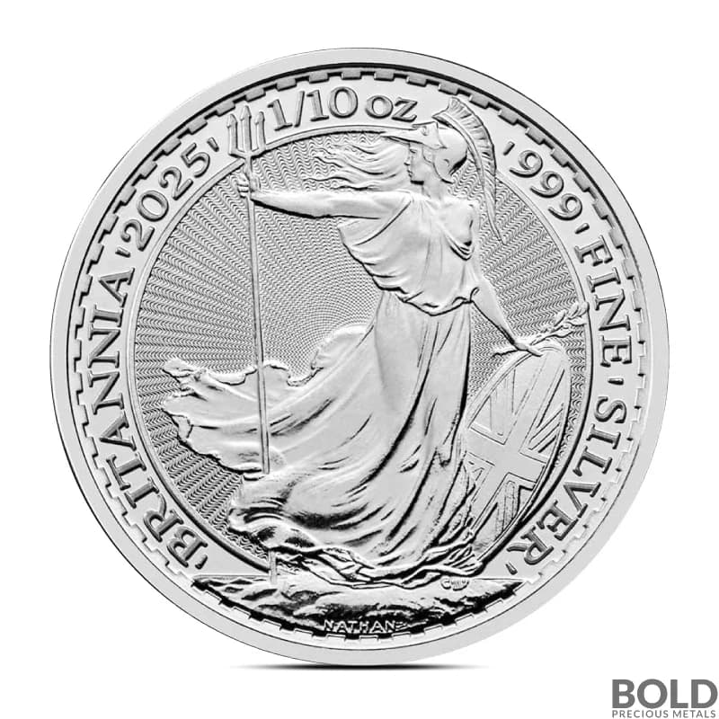 2025 1/10 oz British Britannia Silver Coin (BU)