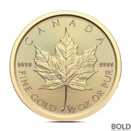 2025 1/2 oz Canadian Maple Leaf Gold Coin (BU)