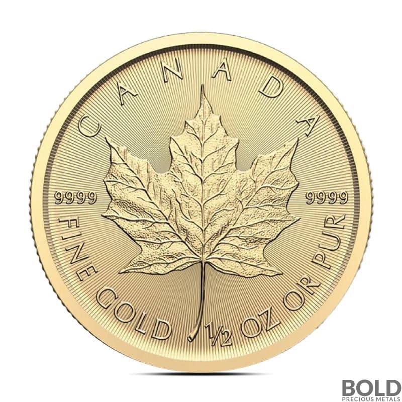 2025 1/2 oz Canadian Maple Leaf Gold Coin (BU)