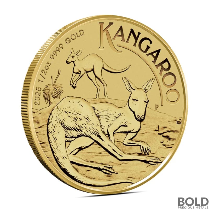 2025 1/2 oz Australian Kangaroo Gold Coin (BU)