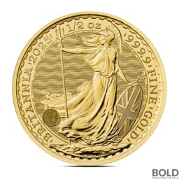 2025 1/2 oz British Britannia Gold Coin (BU)
