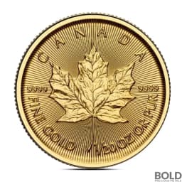 2025 1/20 oz Canadian Maple Leaf Gold Coin (BU)