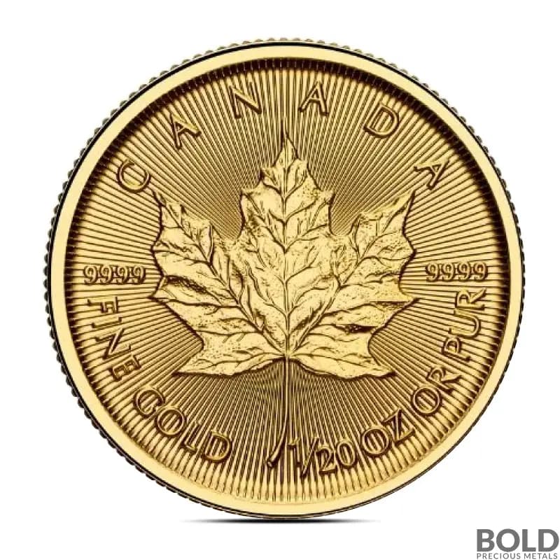 2025 1/20 oz Canadian Maple Leaf Gold Coin (BU)