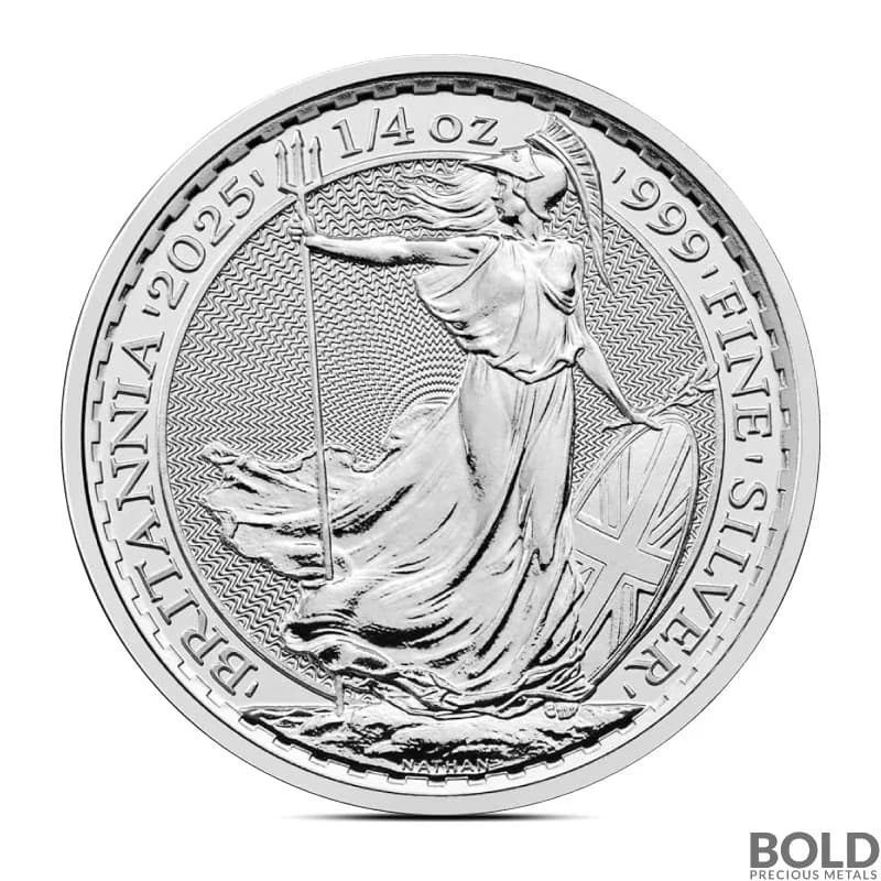 2025 1/4 oz British Britannia Silver Coin (BU)