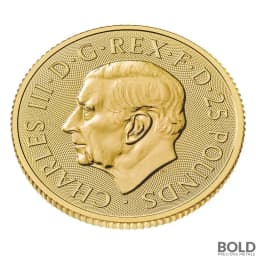 2025 1/4 oz British Tudor Beasts: Greyhound of Richmond Gold Coin (BU)