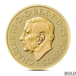 2025 1/4 oz British Tudor Beasts: Greyhound of Richmond Gold Coin (BU)