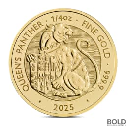 2025 1/4 oz British Tudor Beasts: Panther Gold Coin (BU)