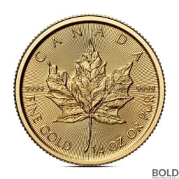 2025 1/4 oz Canadian Maple Leaf Gold Coin (BU)