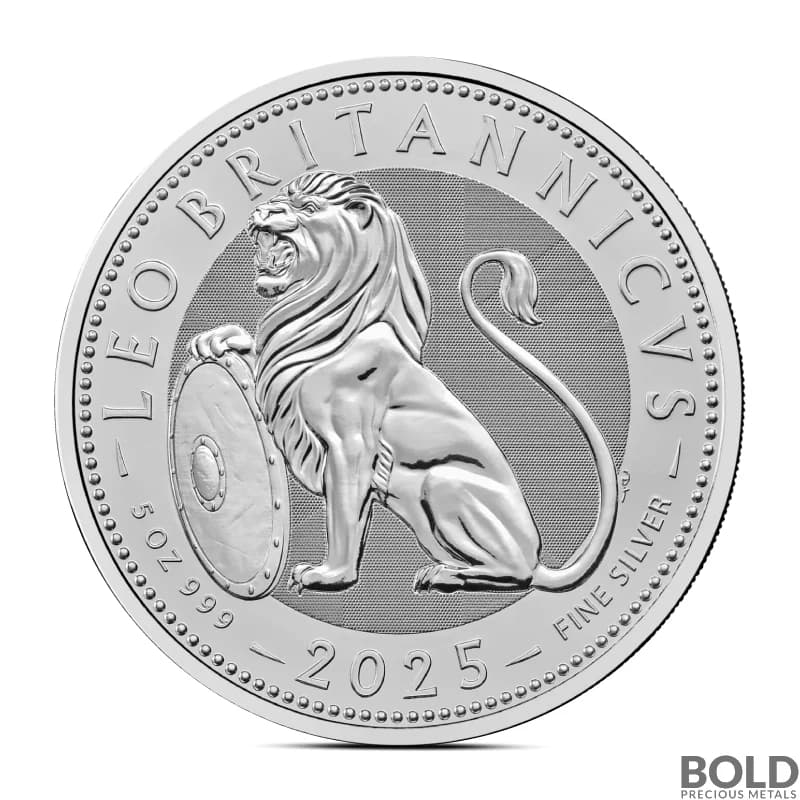 2025 5 oz British Lion Silver Coin (BU)