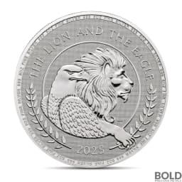 2025 5 oz British Lion and American Eagle Silver Coin (BU)