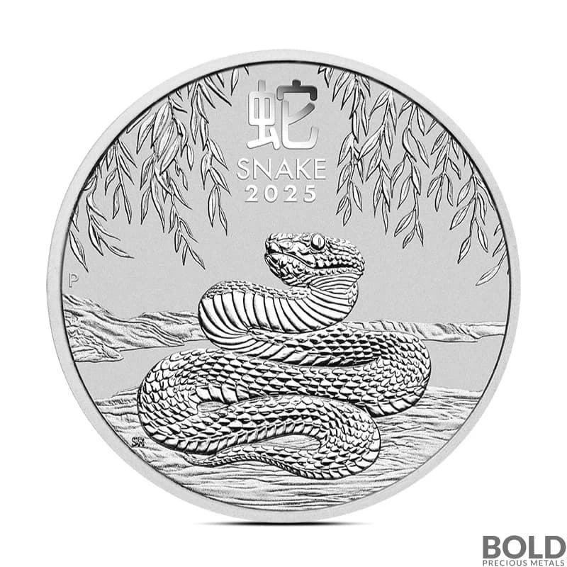 2025 5 oz Perth Lunar Year of the Snake Silver Coin (BU)