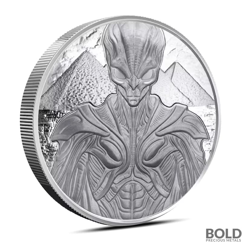 2025 5 oz Samoa Alien Silver Coin