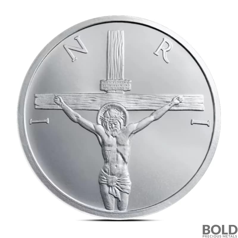 2025 1 oz Shield Crucifixion Silver Round (BU)