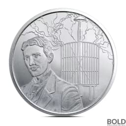2025 1 oz Shield Tesla Coil Silver Round (BU)