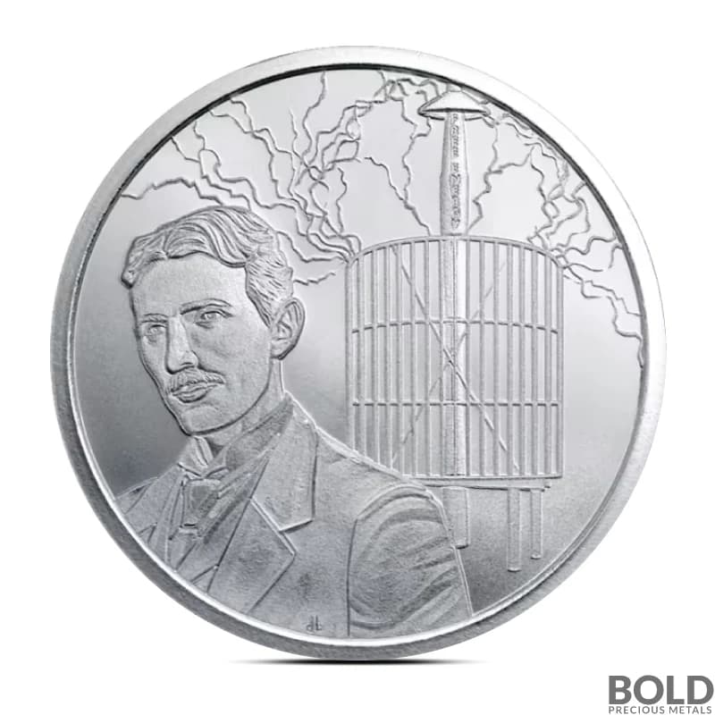 2025 1 oz Shield Tesla Coil Silver Round (BU)