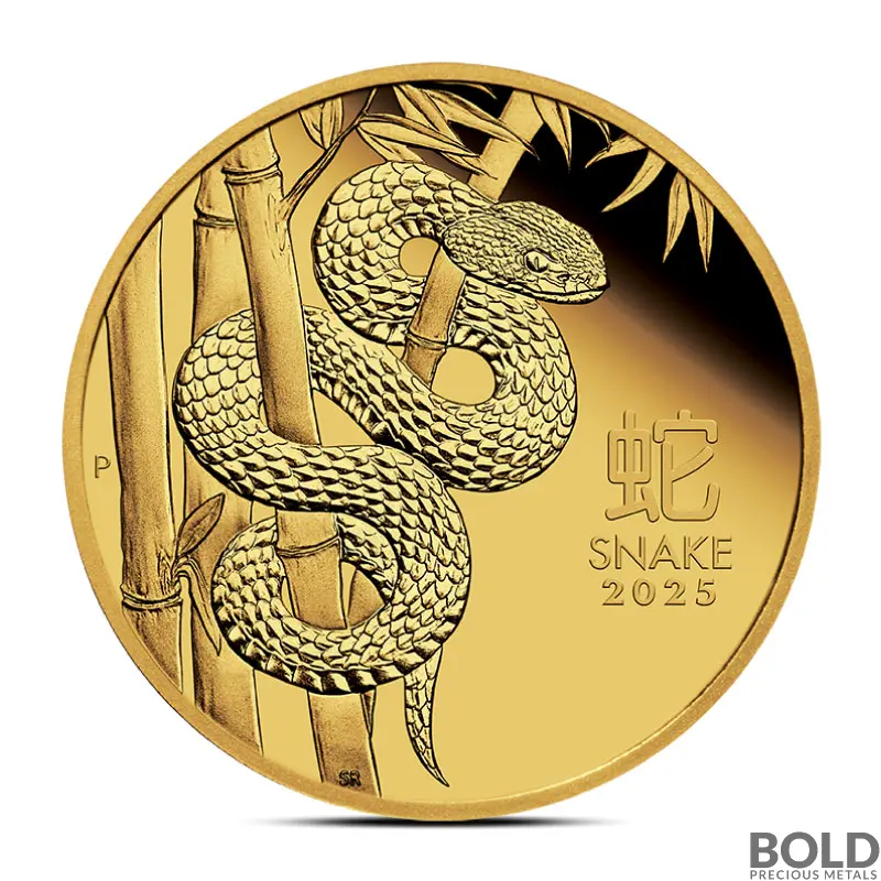 2025 1/10 oz Perth Lunar Year of the Snake Gold Coin (Proof)