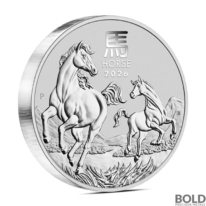 2026 1 Kilo Perth Lunar Year of the Horse Silver Coin (BU)