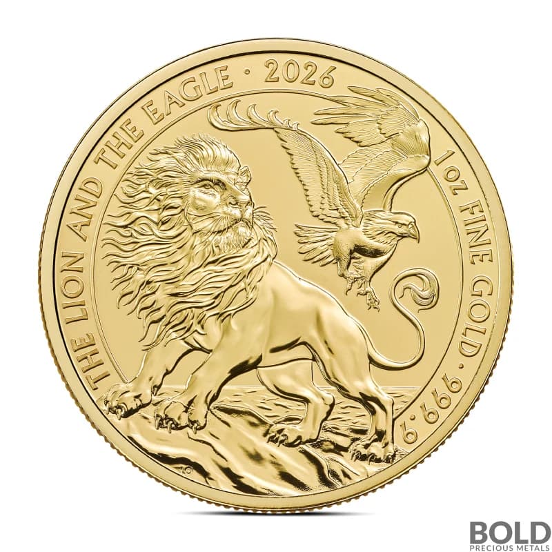 2026 1 oz British Lion and American Eagle Gold Coin (BU)