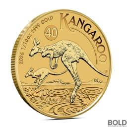 2026 1/10 oz Australian Kangaroo Gold Coin (BU)