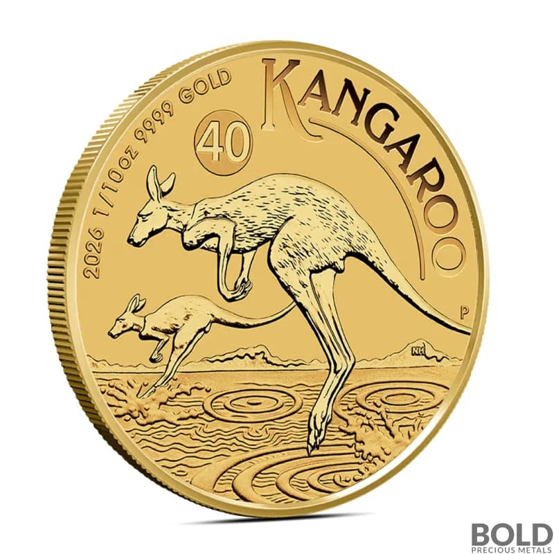 2026 1/10 oz Australian Kangaroo Gold Coin (BU)