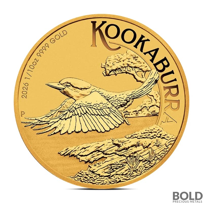 2026 1/10 oz Australian Kookaburra Gold Coin (BU)